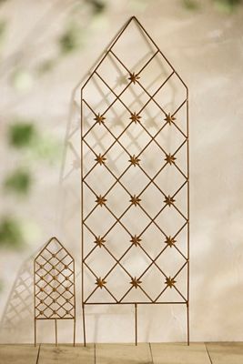 Antique Brass Moravian Star Trellis