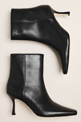 Maeve Snip-toe Heeled Boots In Black