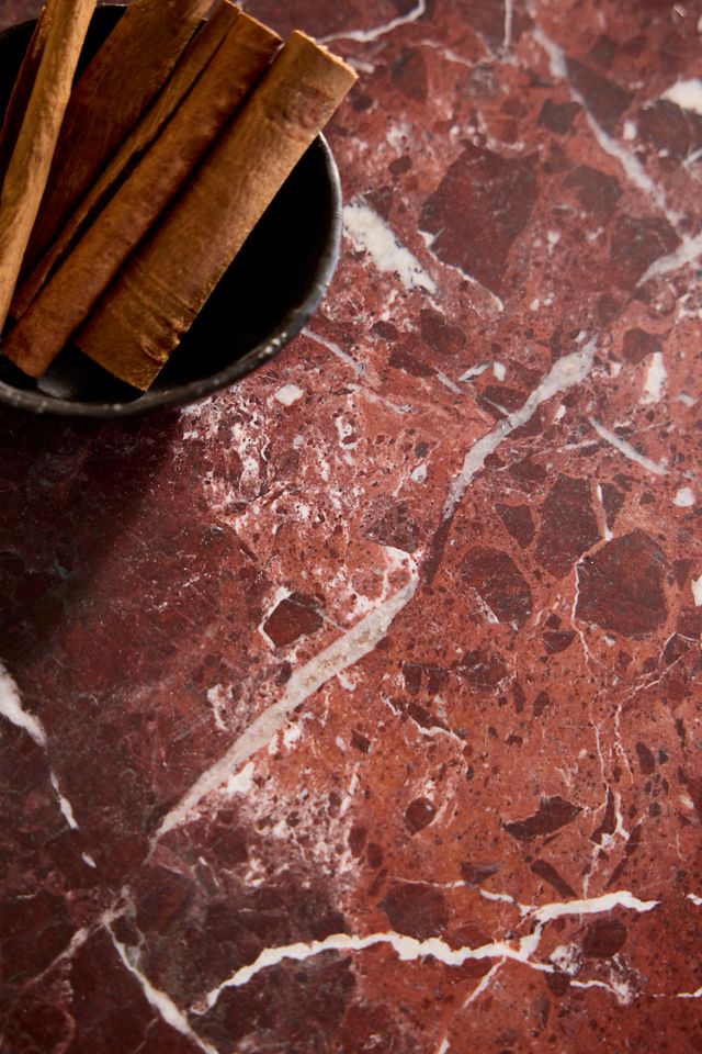 Rosso Levanto Marble Lazy Susan #1