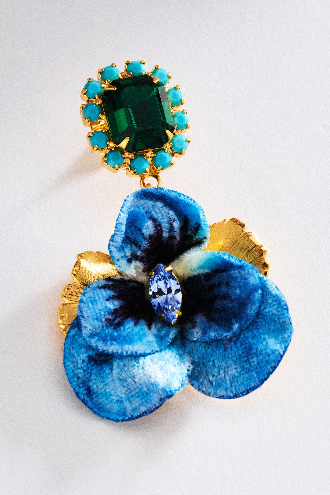 The Pink Reef Pansy Drop Earrings