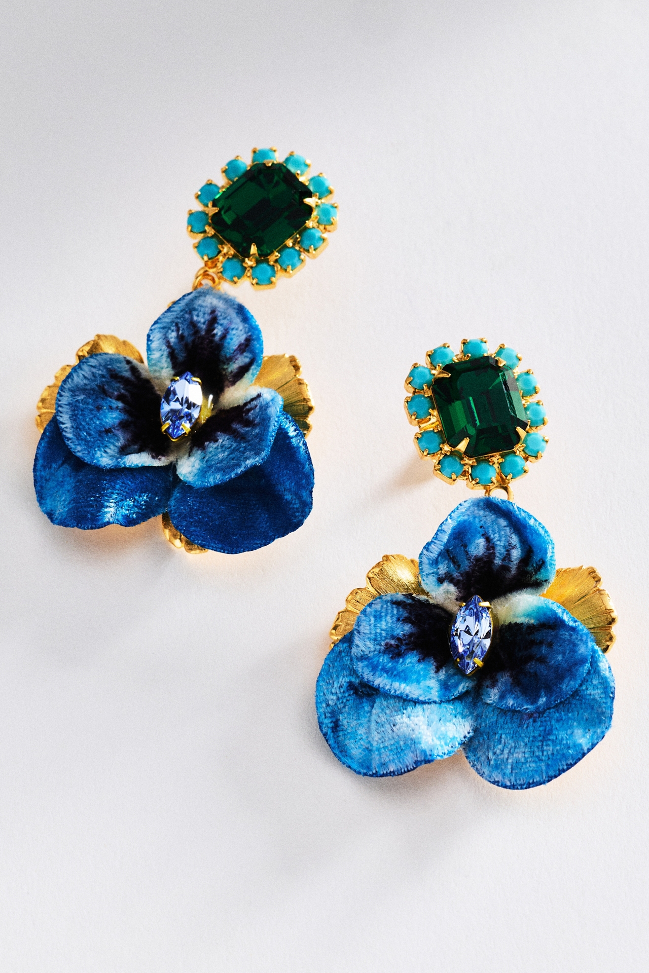 The Pink Reef Pansy Drop Earrings