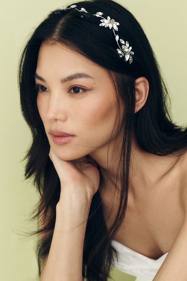 Twigs & Honey Crystal Pearl Burst Tiara #2