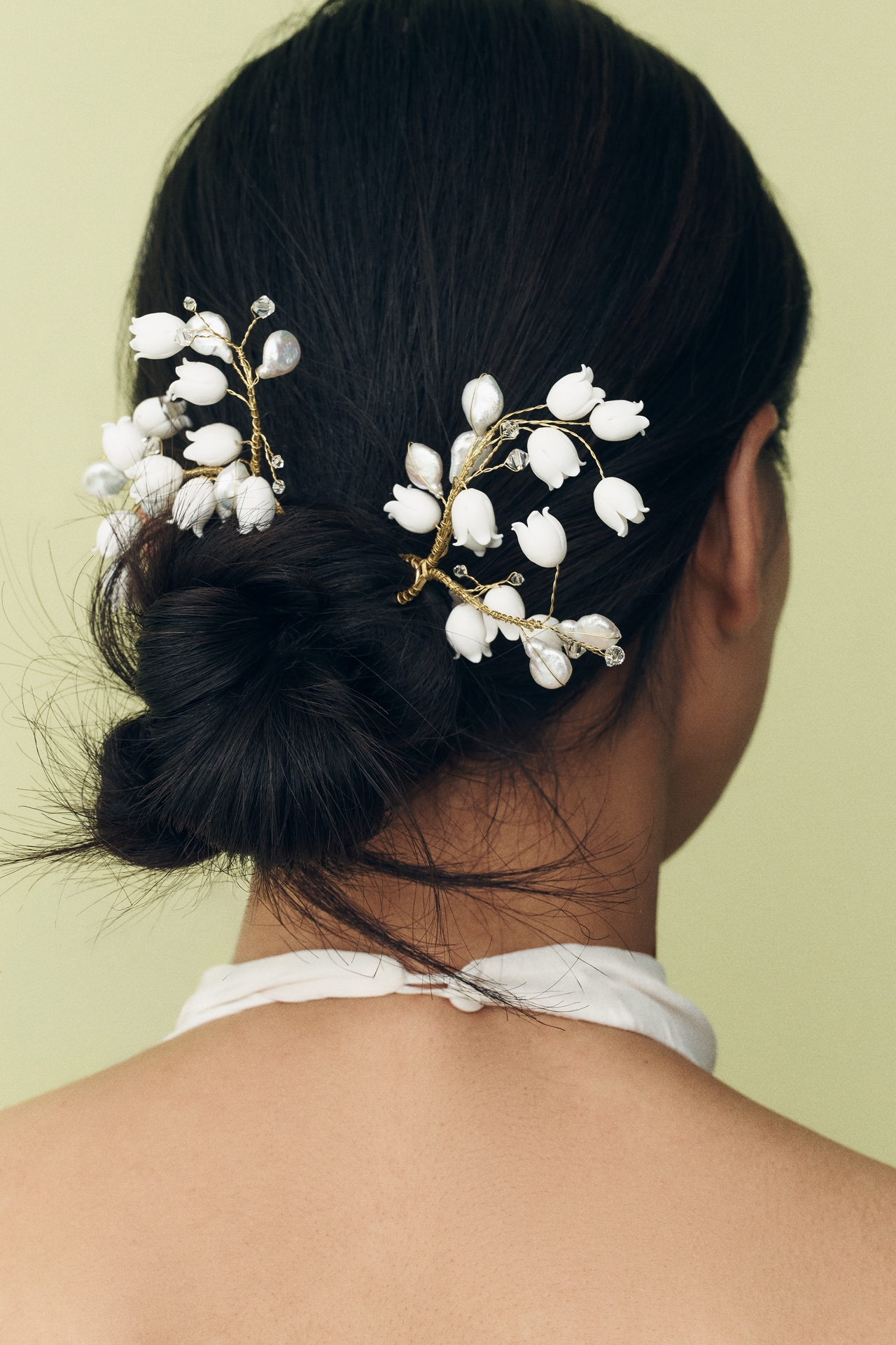 Twigs & Honey Lily of the Valley Hair Pins, Set of 2