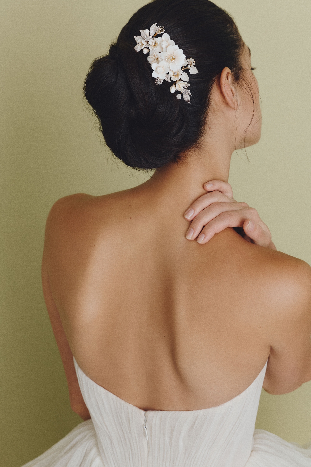 Twigs & Honey Creamy Floral Petite Garden Hair Comb