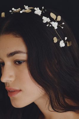 Twigs & Honey Wispy Peony Bridal Hair Vine