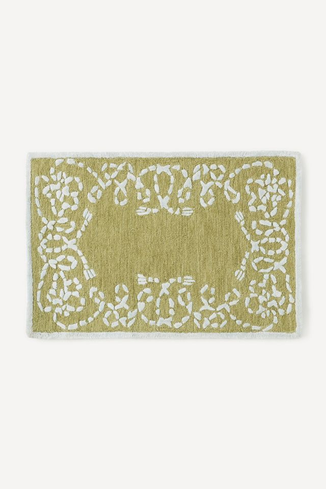 Maeve Beaumont Tufted Wool Rope Border Rug #2