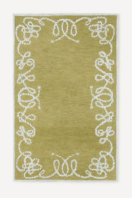 Maeve Beaumont Tufted Wool Rope Border Rug