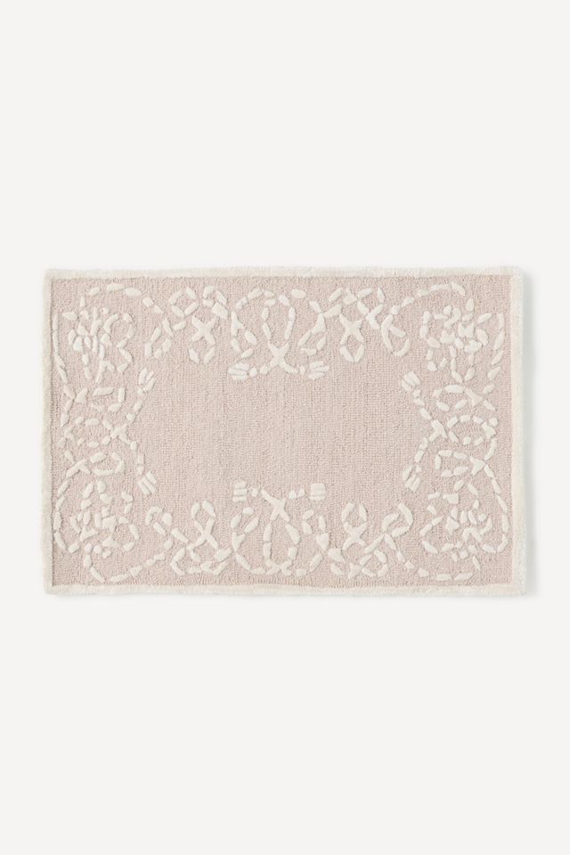 Maeve Beaumont Tufted Wool Rope Border Rug #2