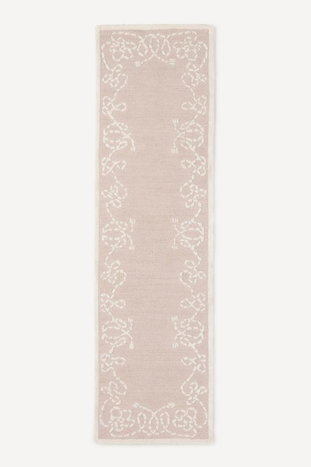 Maeve Beaumont Tufted Wool Rope Border Rug #3