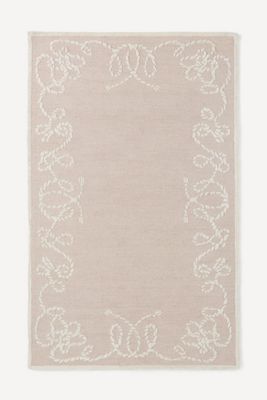 Maeve Beaumont Tufted Wool Rope Border Rug