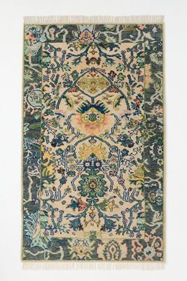 Jasper Wool Hand-Knotted Persian-Inspired Rug