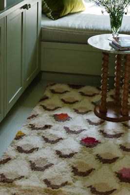 Amity Geometric Wool Shag Rug