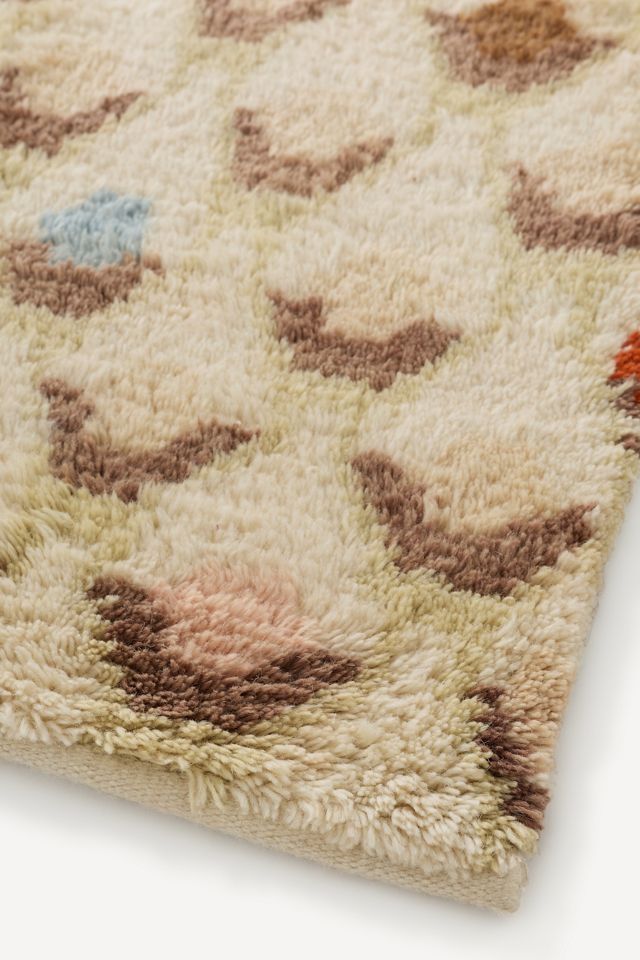 Amity Geometric Wool Shaggy Rug #1