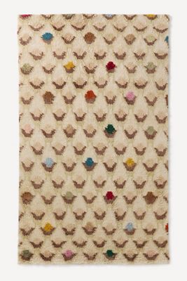 Amity Geometric Wool Shag Rug