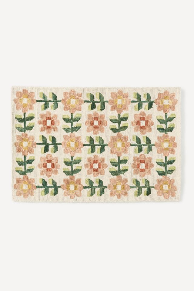 Arlington Flatwoven Floral Wool Rug #2