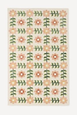 Arlington Flatwoven Floral Wool Rug