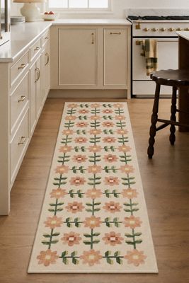 Arlington Flatwoven Floral Wool Rug