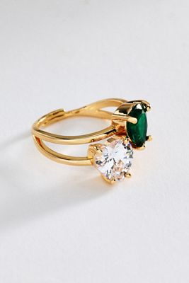 Double Heart Ring