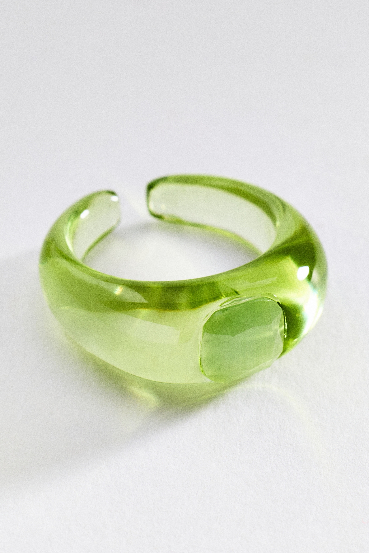 Gemstone Resin Cocktail Ring