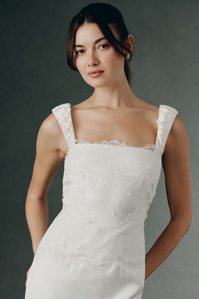 BHLDN Lace Trim Midi Dress #1