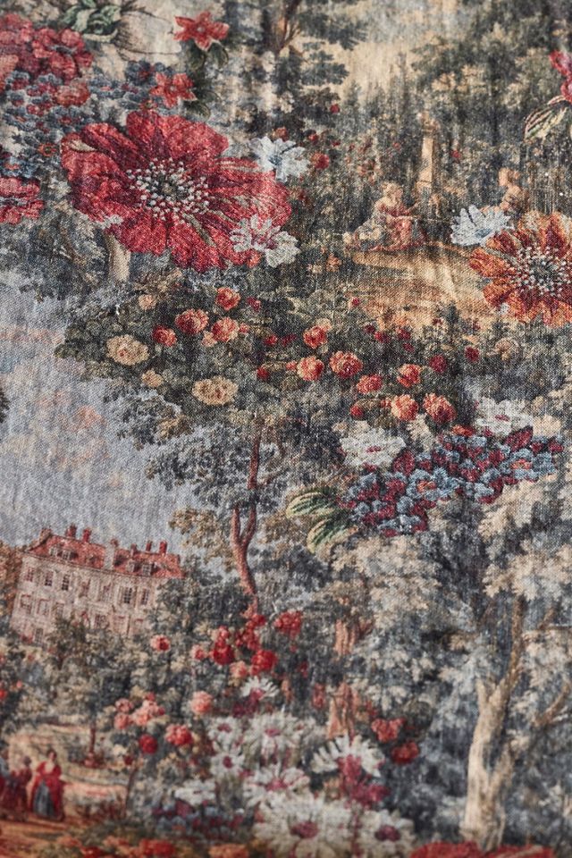 Vintage Tapestry Linen Tablecloth #2