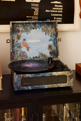 Crosley Voyager record player from the Jon Batiste and Suleika Jaouad Anthropologie collection