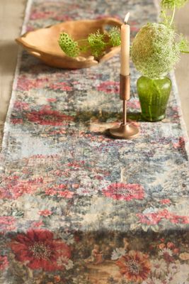 Vintage Tapestry Linen Runner