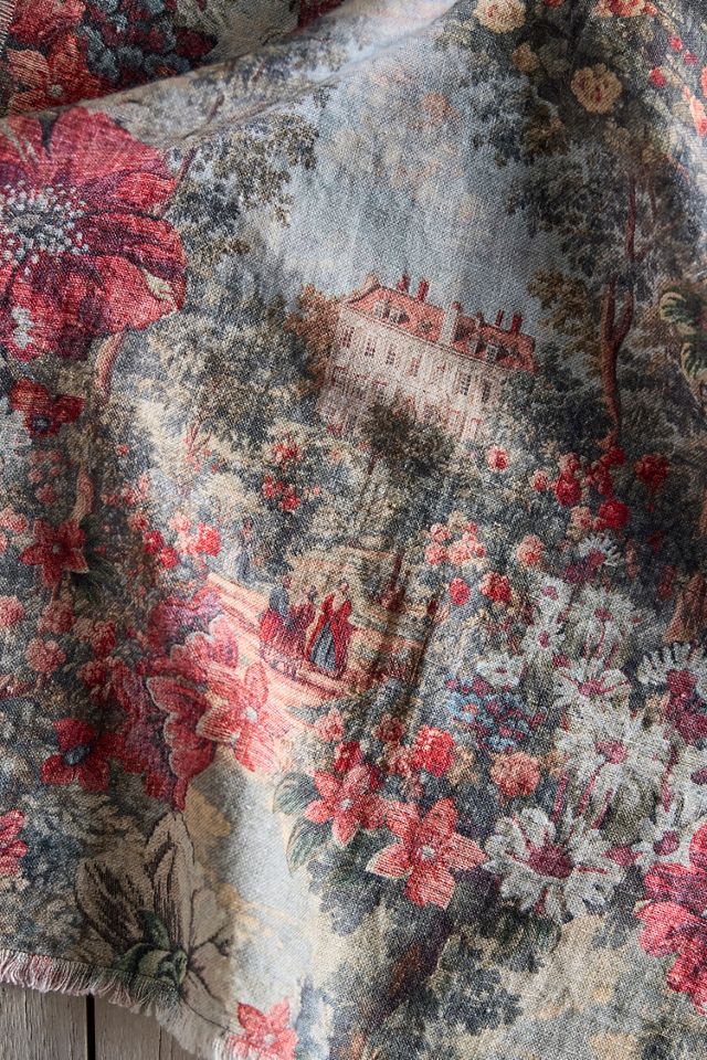 Vintage Tapestry Linen Napkins, Set of 2 #3