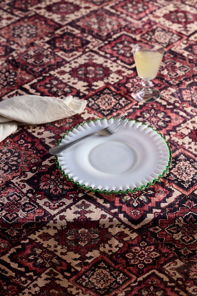 Geometric Tapestry Linen Tablecloth #1