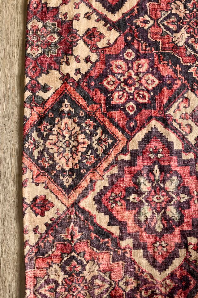 Geometric Tapestry Linen Runner #1