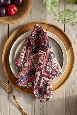Geometric Tapestry Linen Napkins, Set of 2