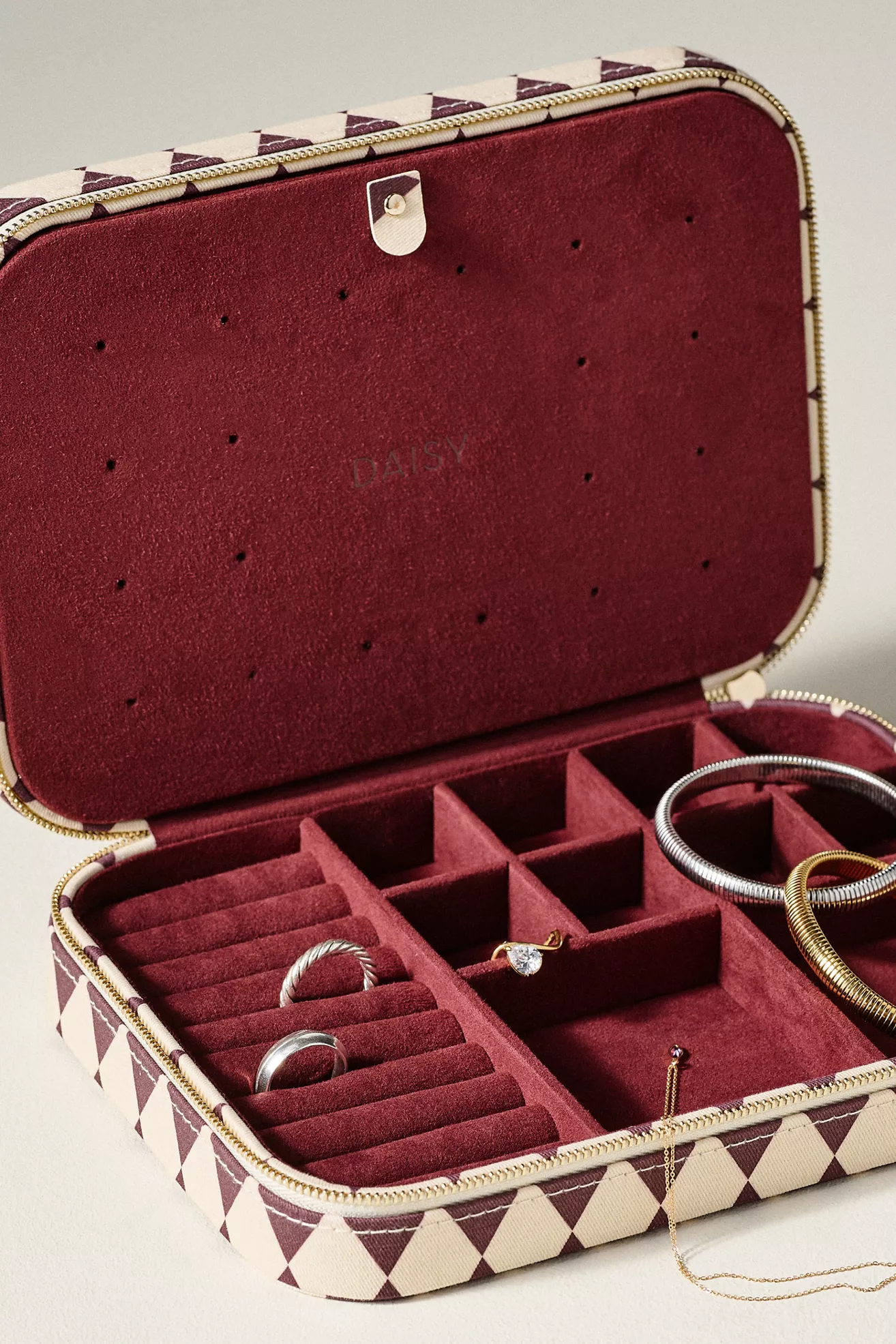 Daisy London Patterned Travel Jewelry Case - thumbnail 2