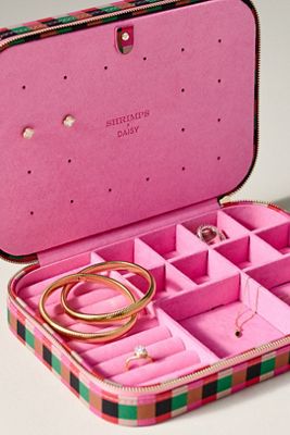 Daisy London Patterned Travel Jewelry Case