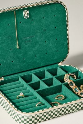 Daisy London Patterned Travel Jewelry Case