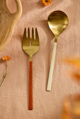 Autumn Enamel Serving Utensil Set