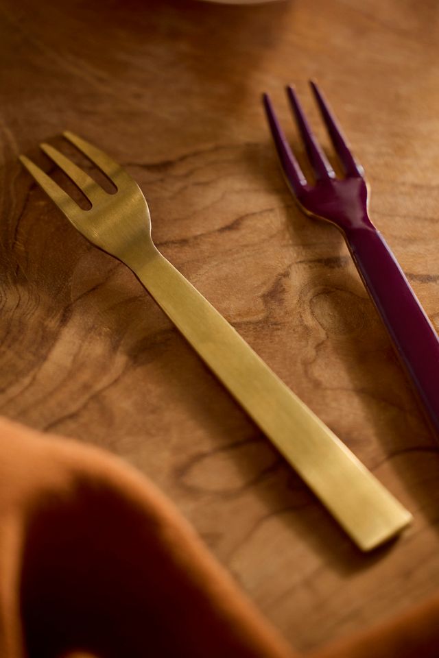 Autumn Enamel Appetizer Forks, Set of 4 #1