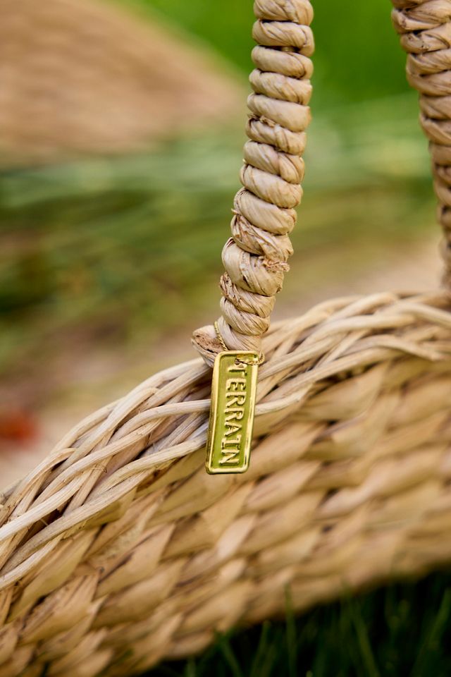 Woven Seagrass Harvest Basket #1