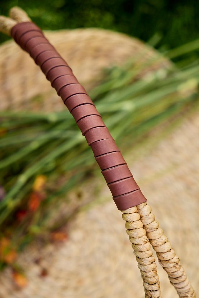 Woven Seagrass Harvest Basket #2