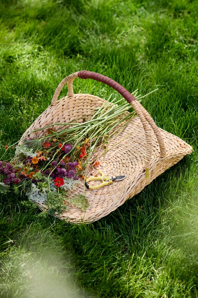 Woven Seagrass Harvest Basket #3