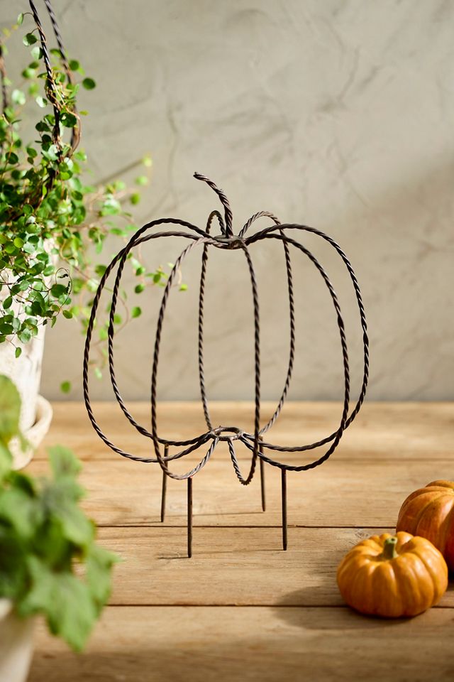Rusted Iron Pumpkin Trellis #3