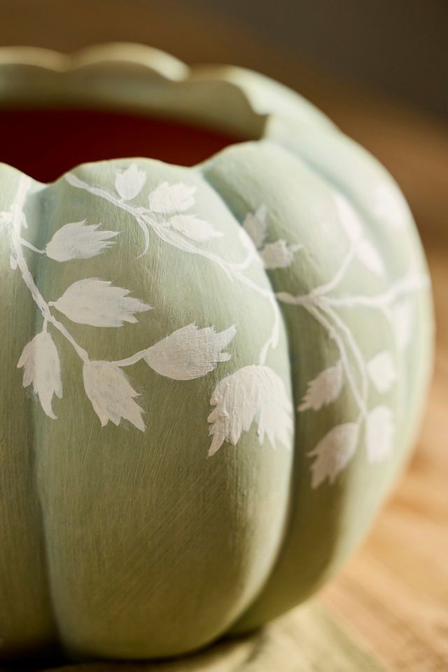 Autumn Pumpkin Terracotta Planter #1