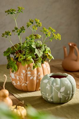 Autumn Pumpkin Terracotta Planter