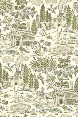 Home Park Toile Wallpaper