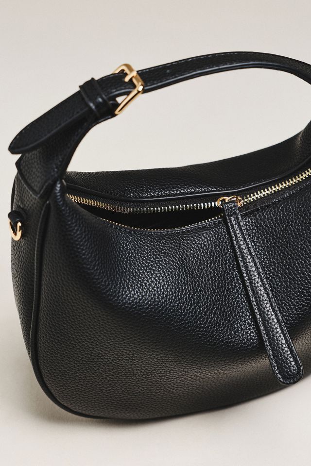 By Anthropologie Faux Leather Buckle Shoulder Bag #2
