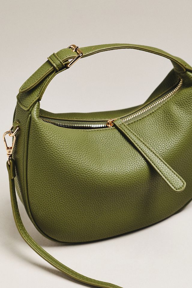By Anthropologie Faux Leather Buckle Shoulder Bag #2