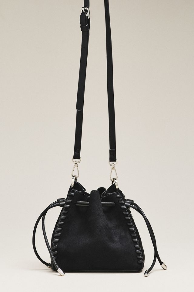 By Anthropologie Faux-Suede Whipstitch Satchel #2