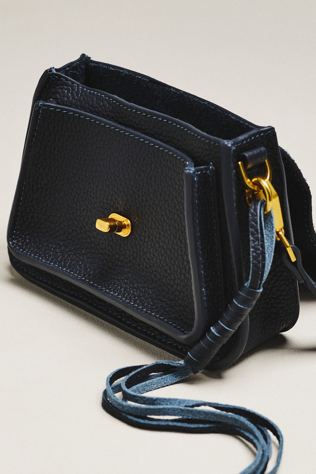 By Anthropologie Leather Mini Porter Bag