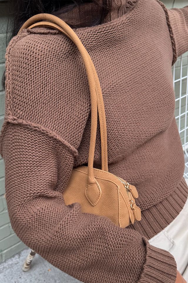 By Anthropologie Pebbled Faux-Leather East-West Bag #1