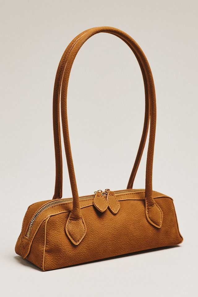 By Anthropologie Pebbled Faux-Leather East-West Bag #1