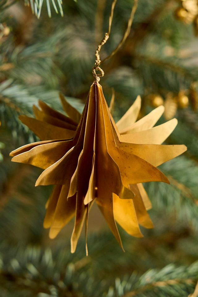 Dimensional Brass Star Ornament #1